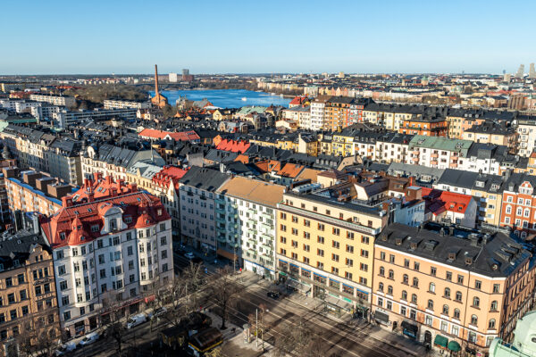 Drönarbild mot nordväst